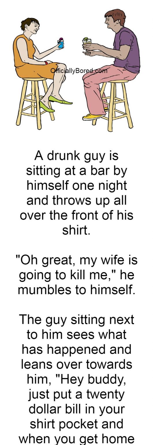 When a Drunk Guy throws up on his Shirt OfficiallyBored