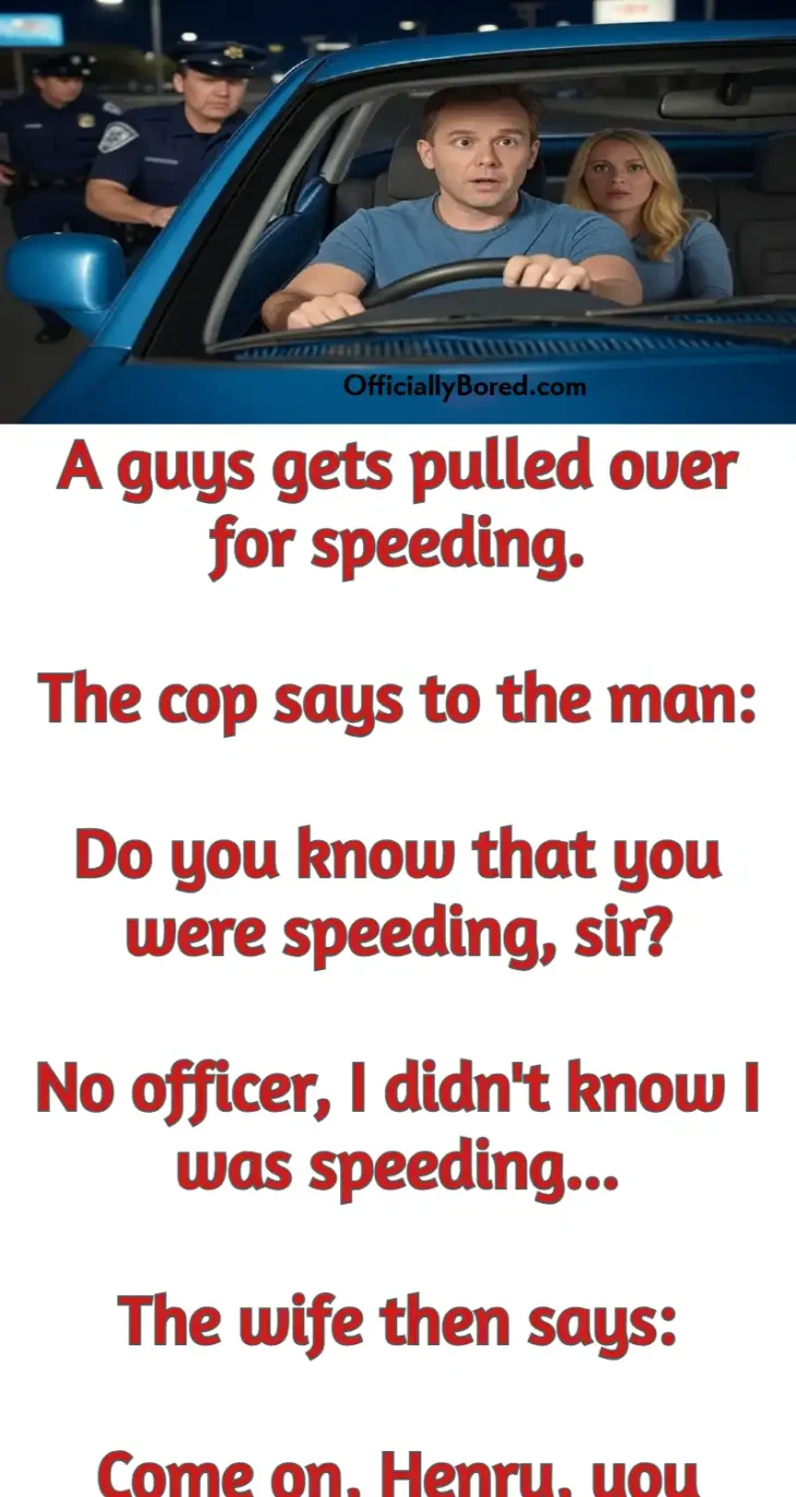 henry driving speeding woman drinking joke funny