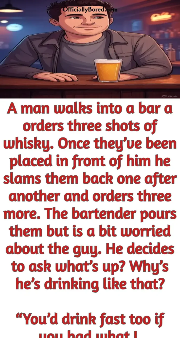 man bar whisky shot 50p joke