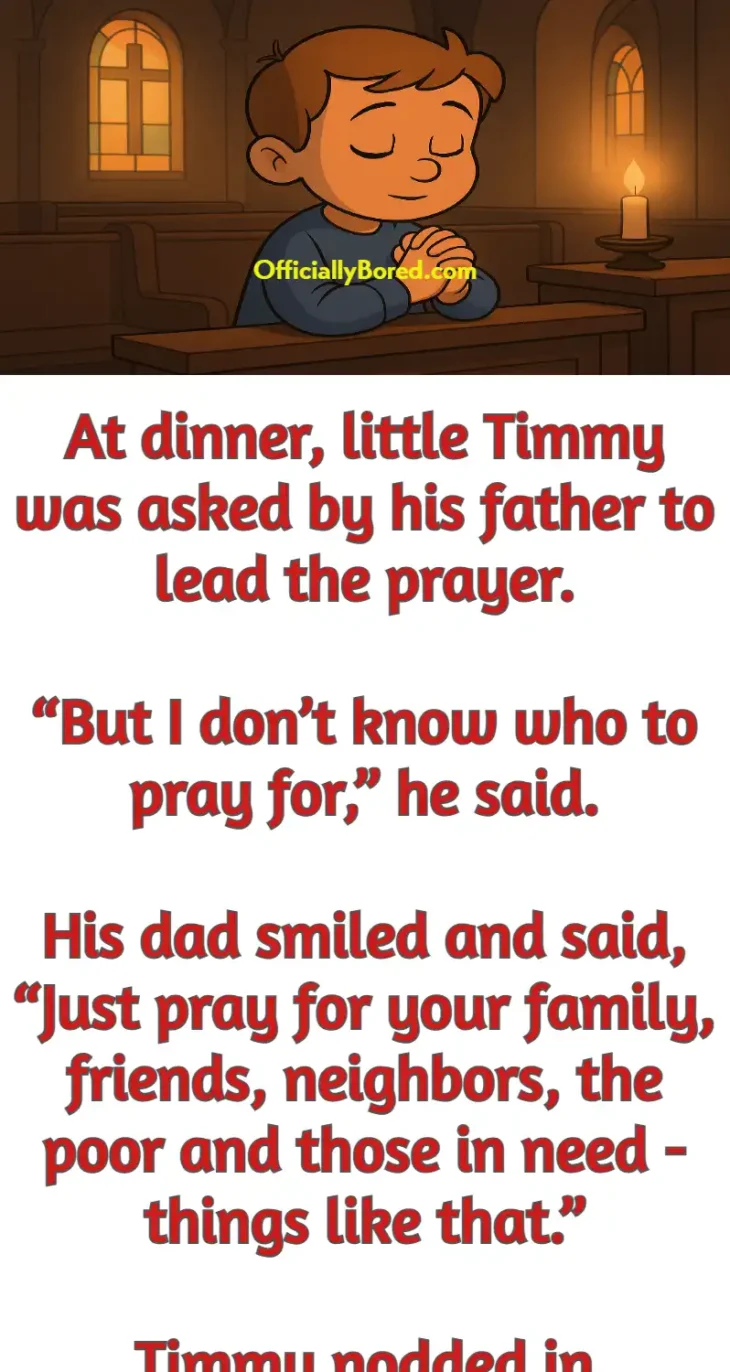 timmy prayer joke story