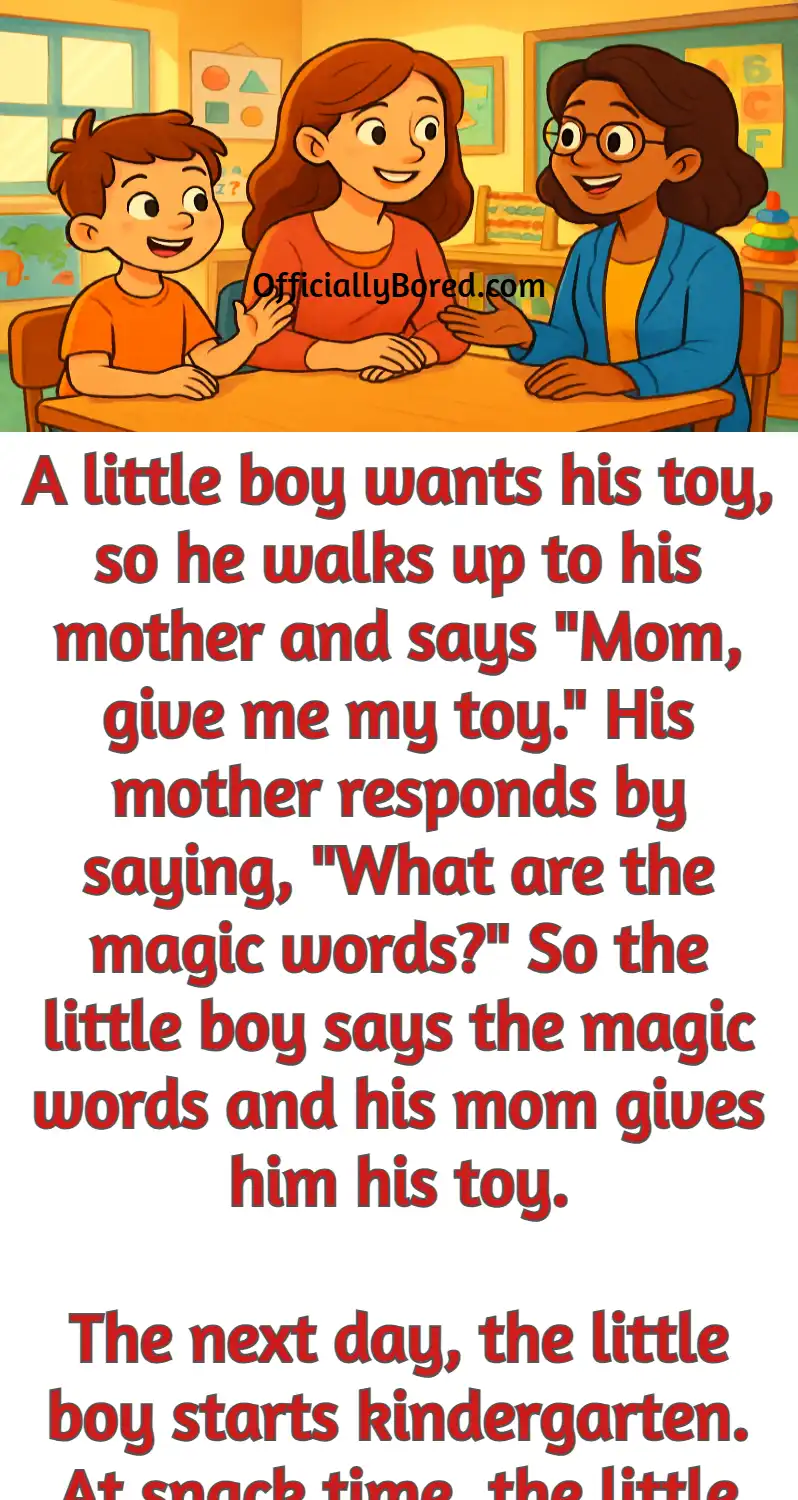 magic words kid school teacher mom joke