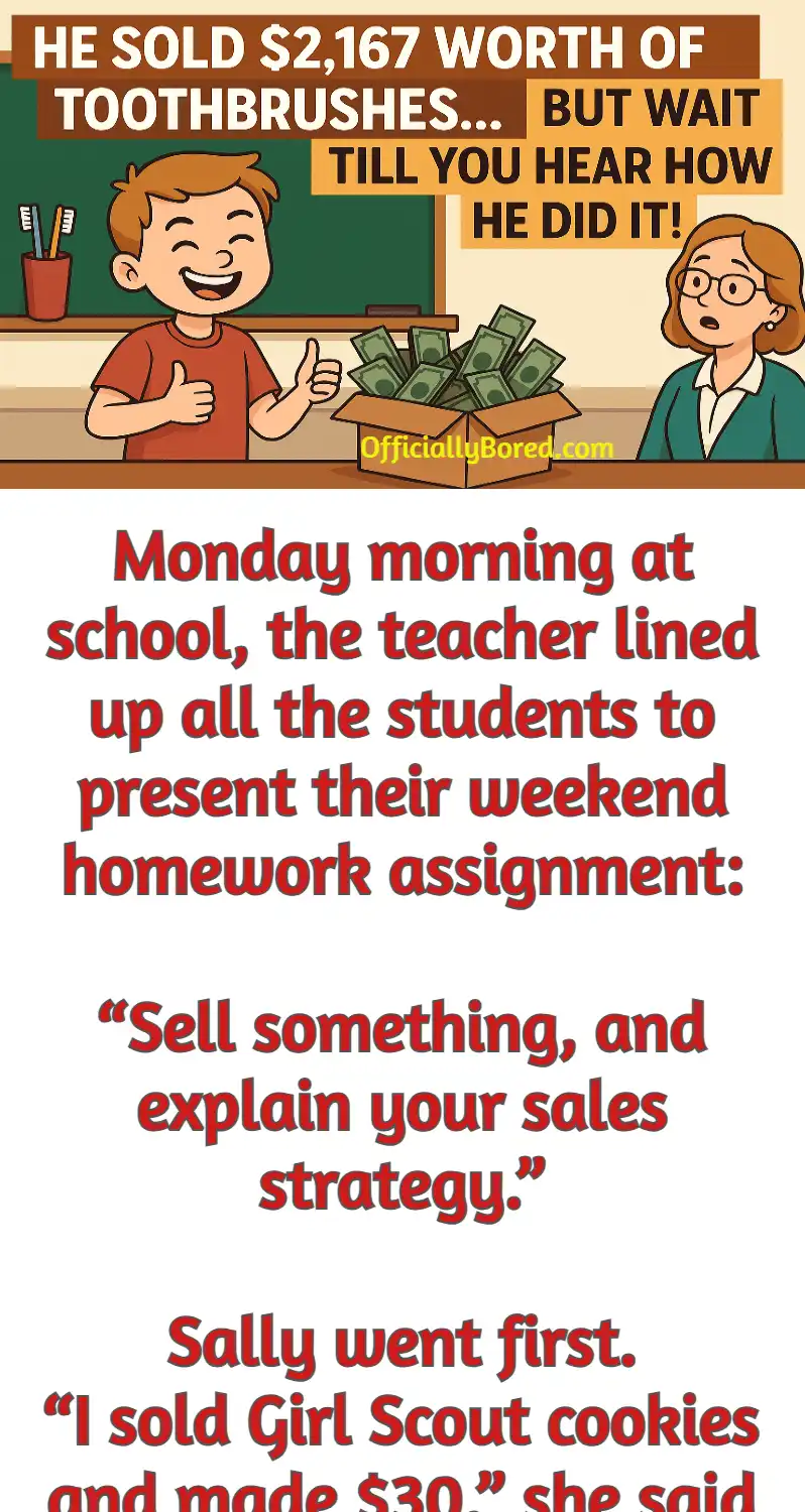 little johnny sold toothbrushes strategy