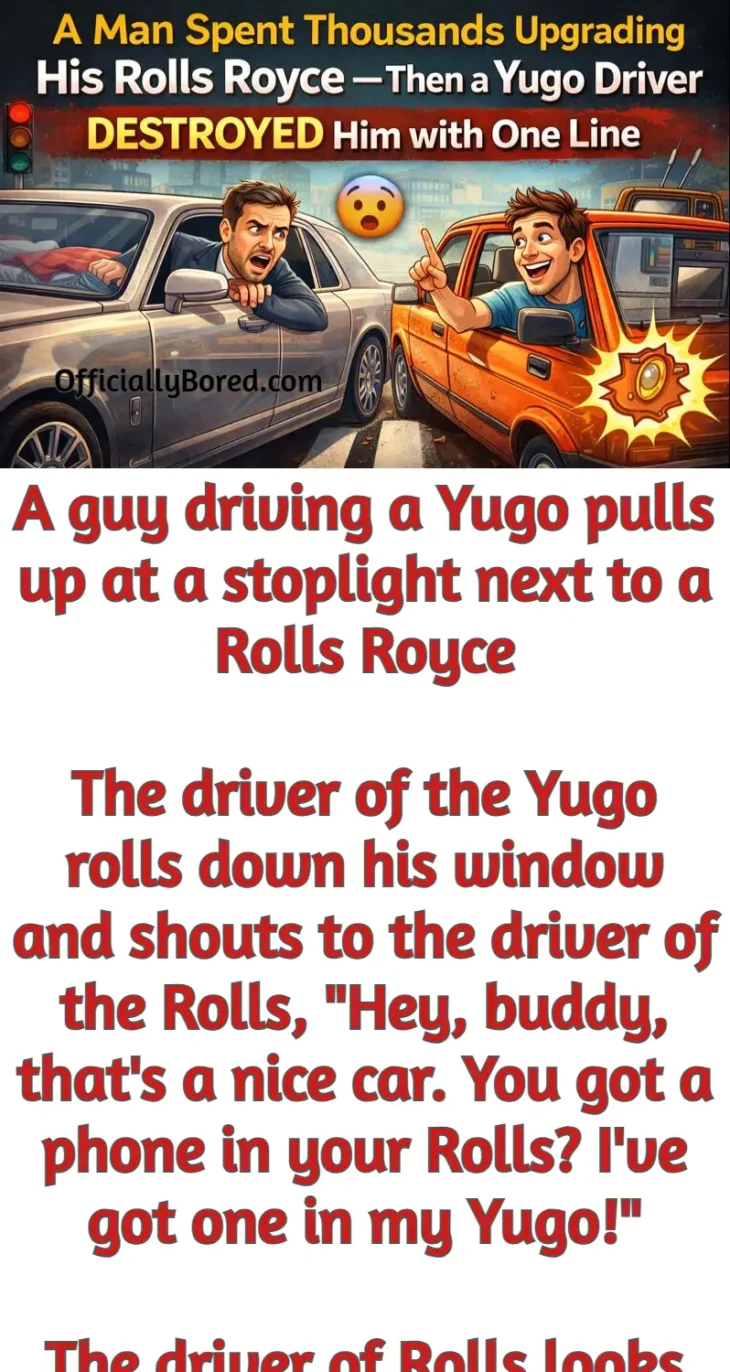 yugo and rolls royce funny joke story